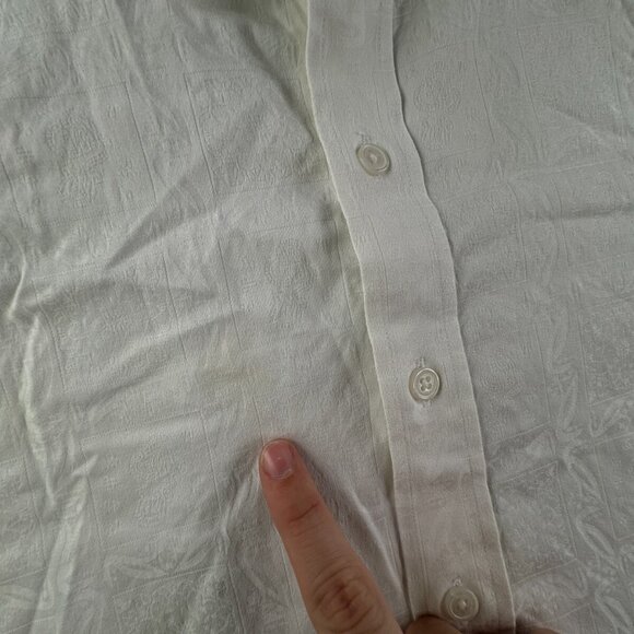 Robert Graham White Long Sleeve Button Up Shirt Men Size 2XL Floral Classic Fit - Picture 15 of 16